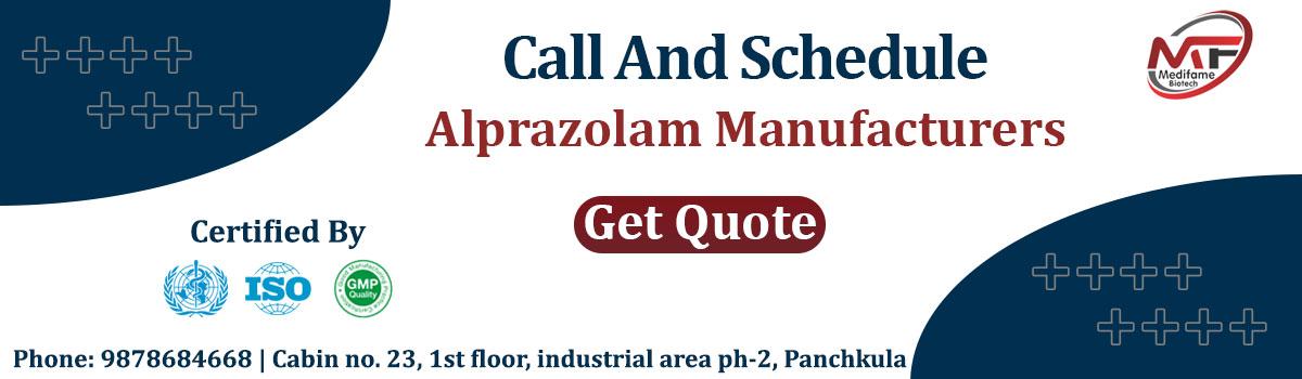 Alprazolam Manufacturers tablets